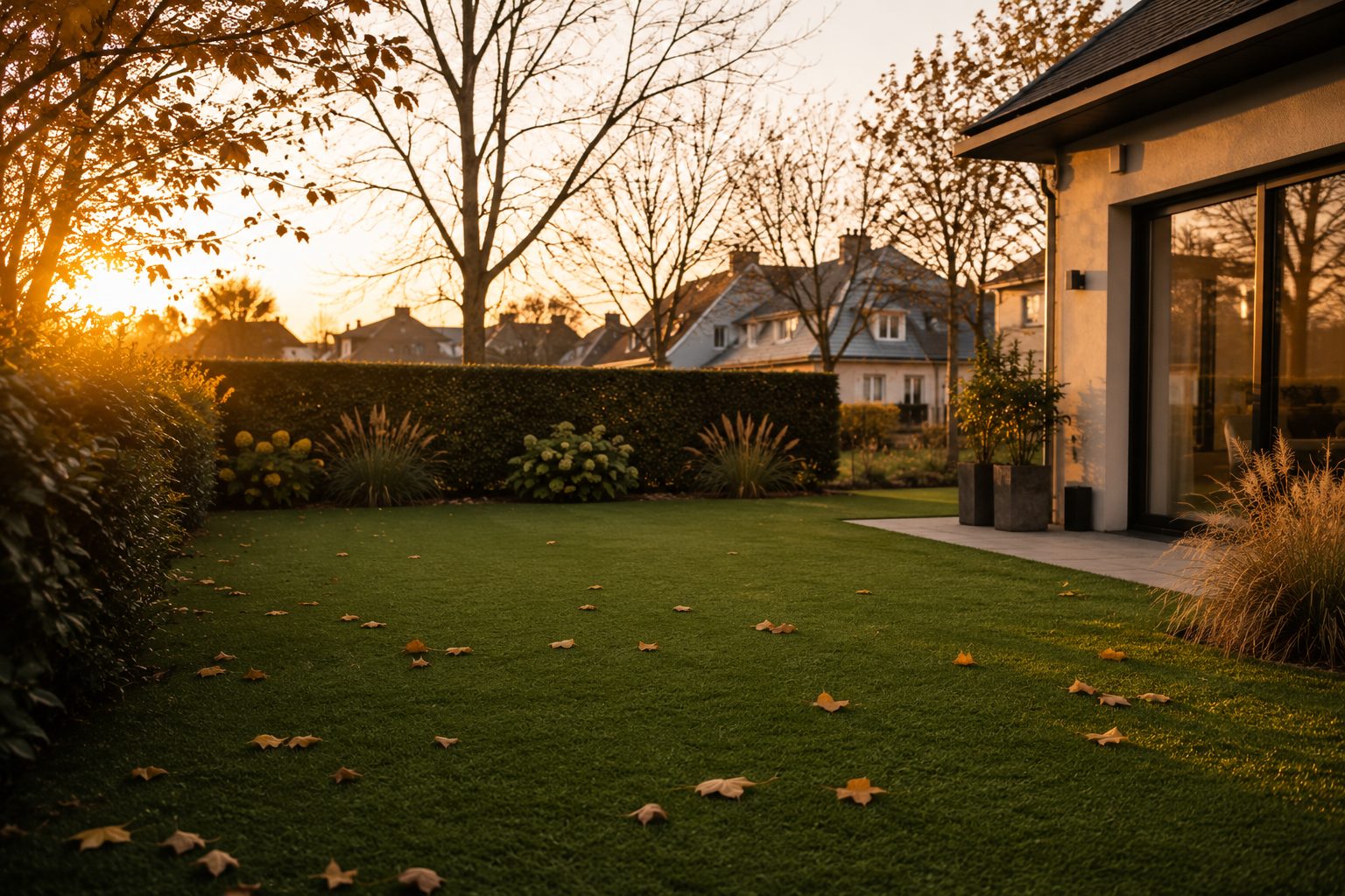A green lawn enjoyed year-round
